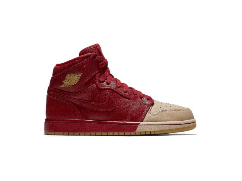 Кроссовки Wmns Air Jordan 1 Retro High Premium 'Dipped Toe - Red'