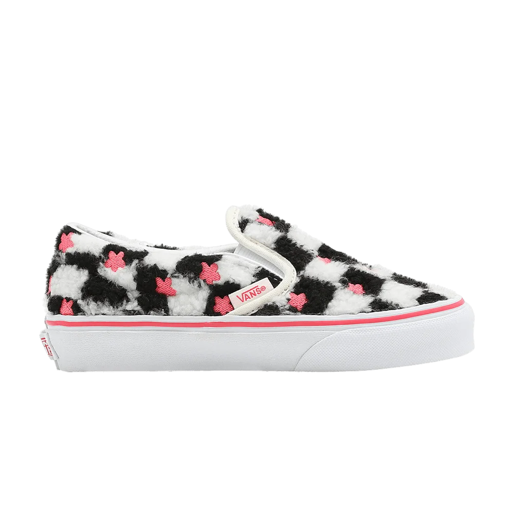 Кроссовки Vans Classic Slip-On Kids 'Sherpa Floral Checkerboard'