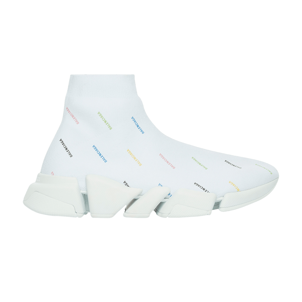 Кроссовки Balenciaga Speed 2.0 Sneaker 'All Over Logo - White Multi'