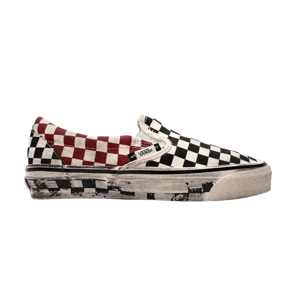 Кроссовки Vans LX Classic Slip-On 98 Act Of Disagreement 'Black Checkerboard'