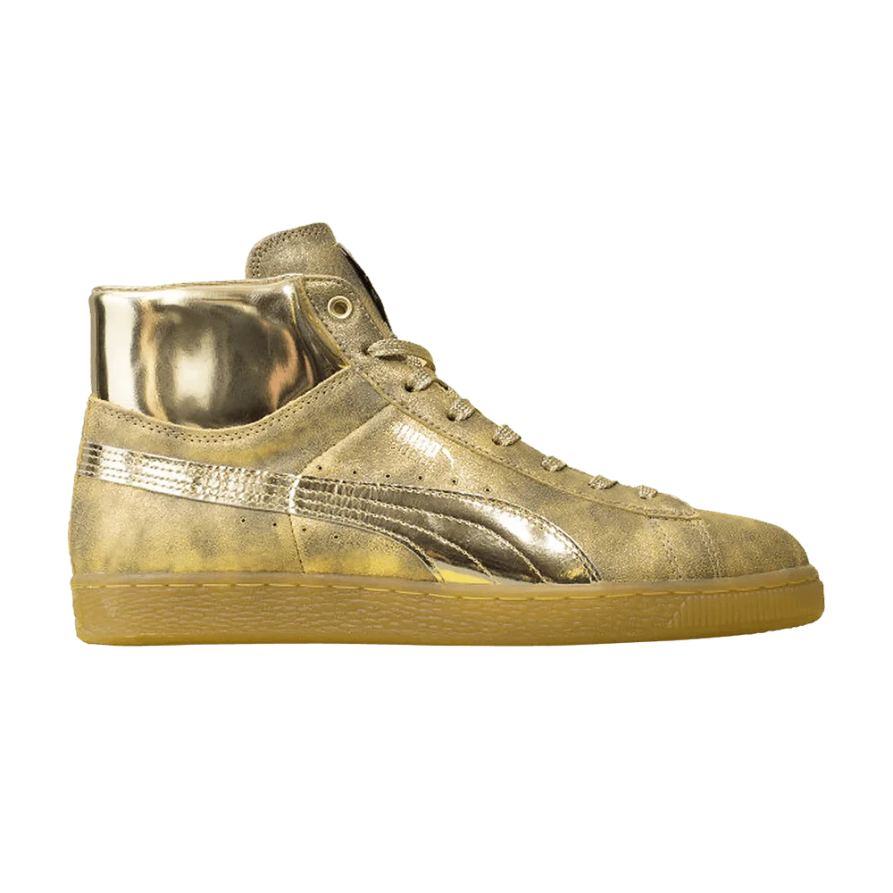 Кроссовки Meek Mill x Puma Suede Classic Mid '24K Gold'