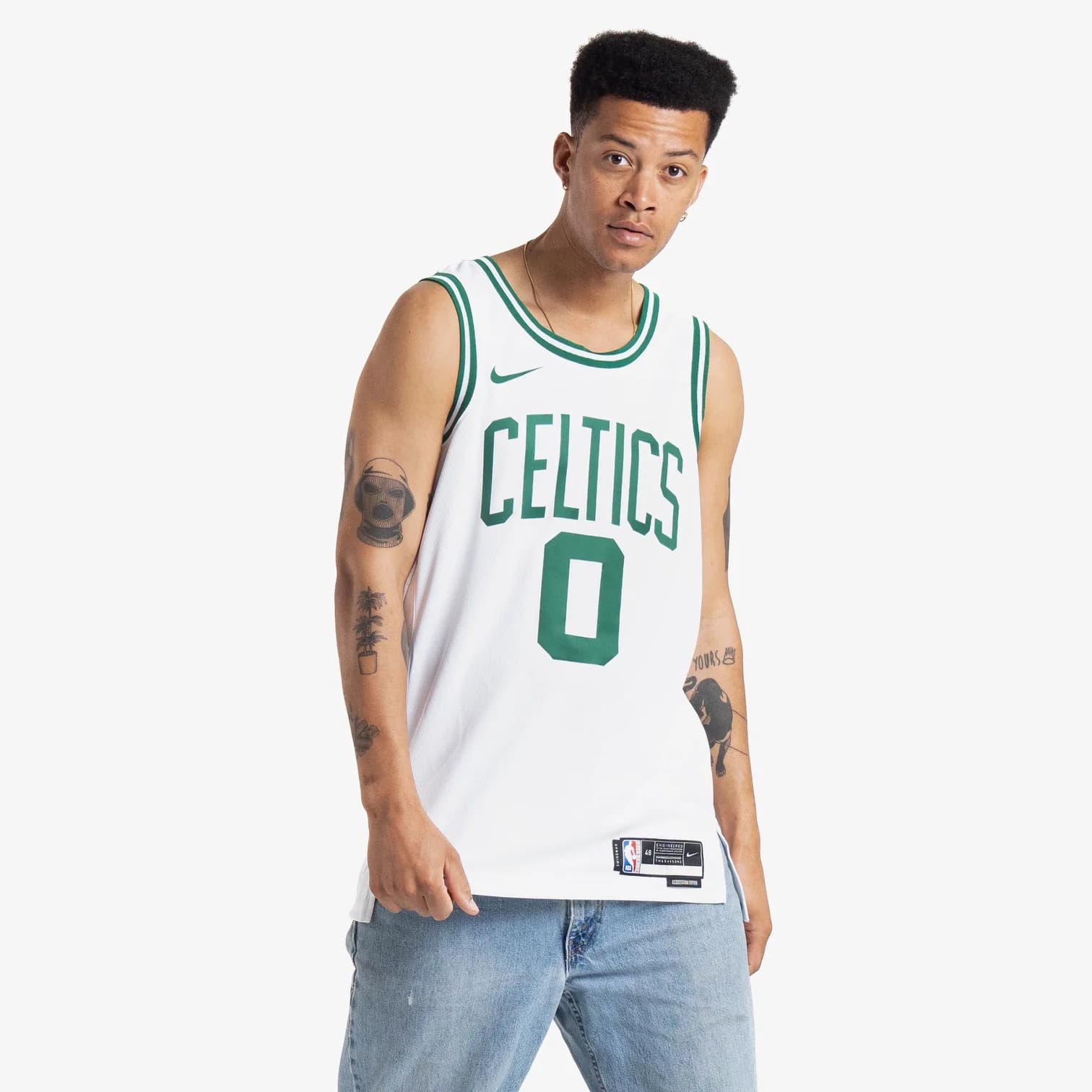 Баскетбольная джерси 2023-24 Boston Celtics Jayson Tatum #0 Swingman Association Edition White Jersey