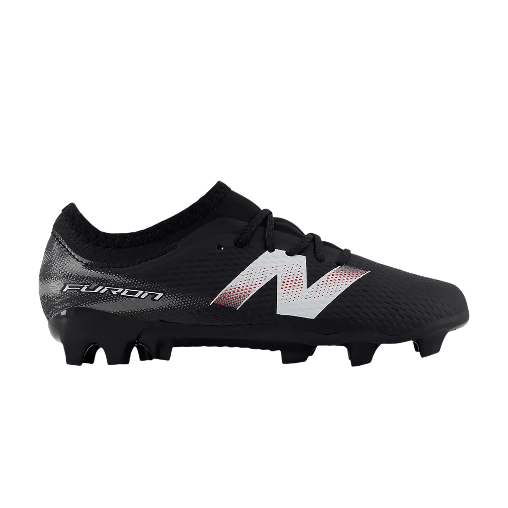 Кроссовки New Balance Furon Team Jnr FG V9 Big Kid 'Black White'