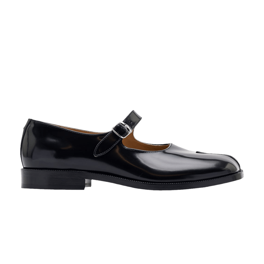 Кроссовки Maison Margiela Wmns Tabi Mary-Jane 'Black Polished Leather'