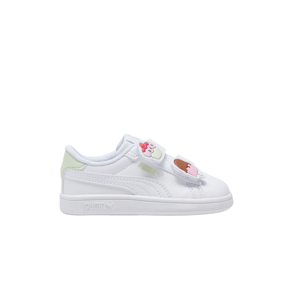 Кроссовки Puma Smash 3.0 V Infant 'Badges - White Green Illusion'
