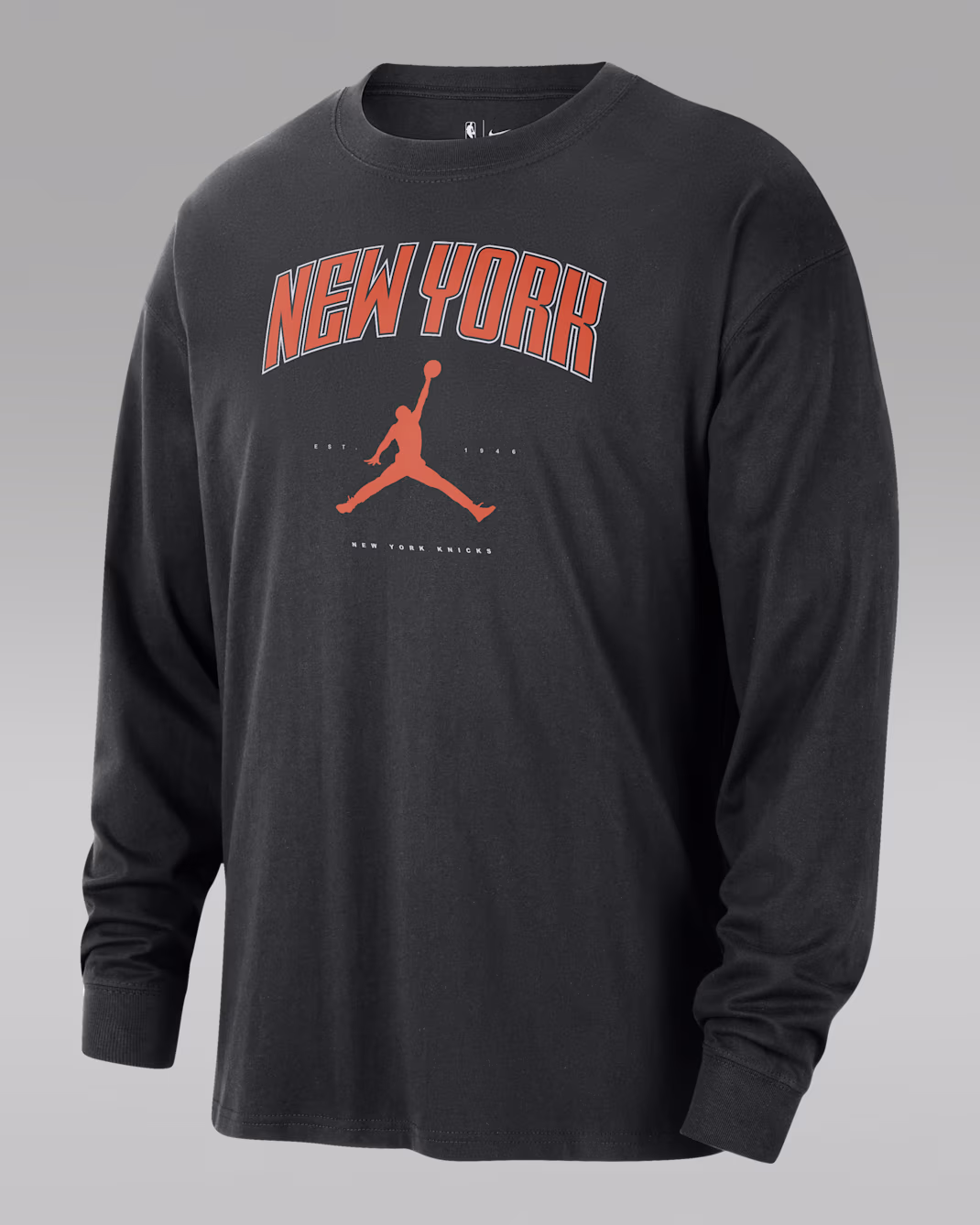 Мужской лонгслив Jordan NBA New York Knicks Essential Black