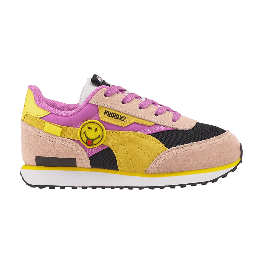 Кроссовки SmileyWorld x Puma Future Rider Little Kid 'Rose Quartz Mauve Pop'
