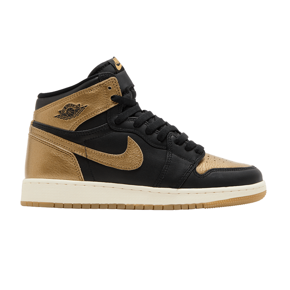 Кроссовки Air Jordan 1 Retro High OG GS 'Black Gold'