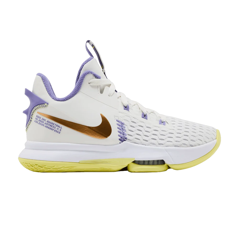 Кроссовки Nike LeBron Witness 5 EP 'Summit White Metallic Bronze'