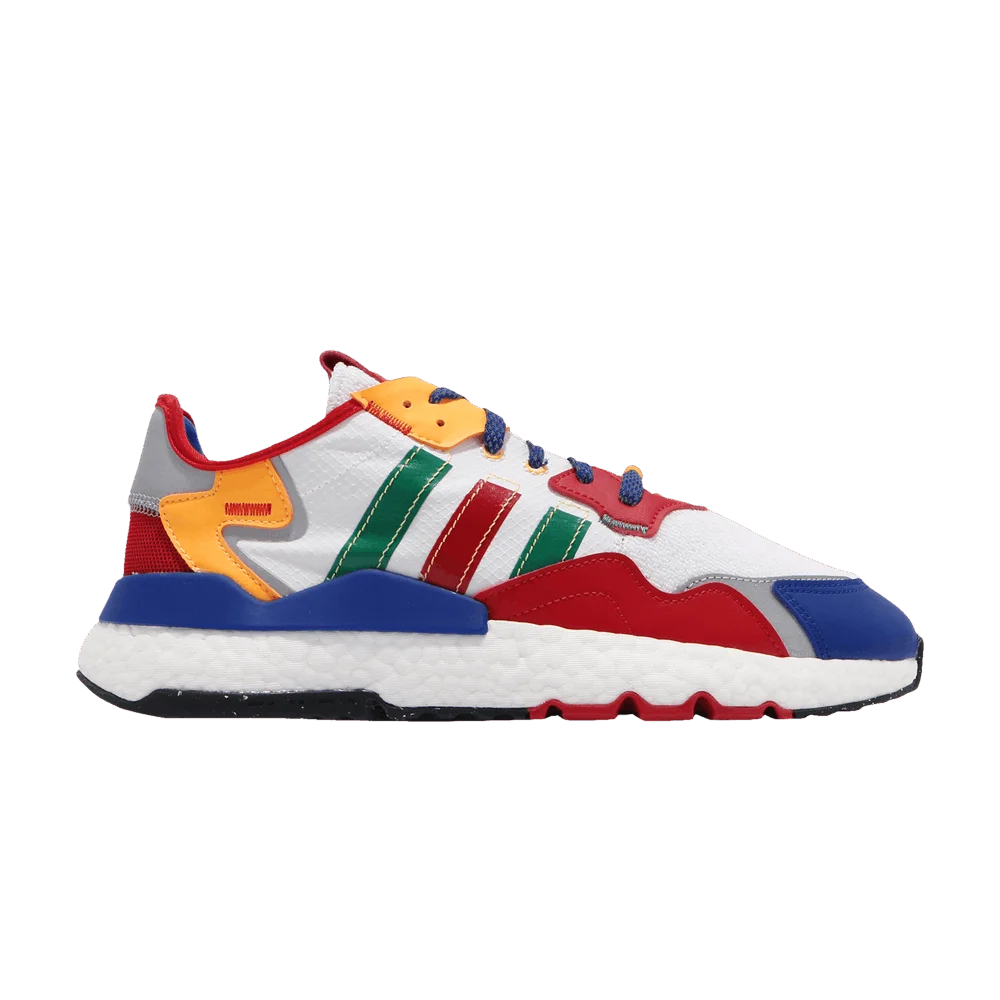 Кроссовки Adidas Nite Jogger 'White Scarlet Royal'
