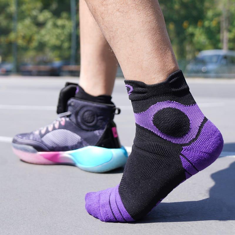 Спортивные носки Ehot Spalding Black-Purple Low Cut Socks