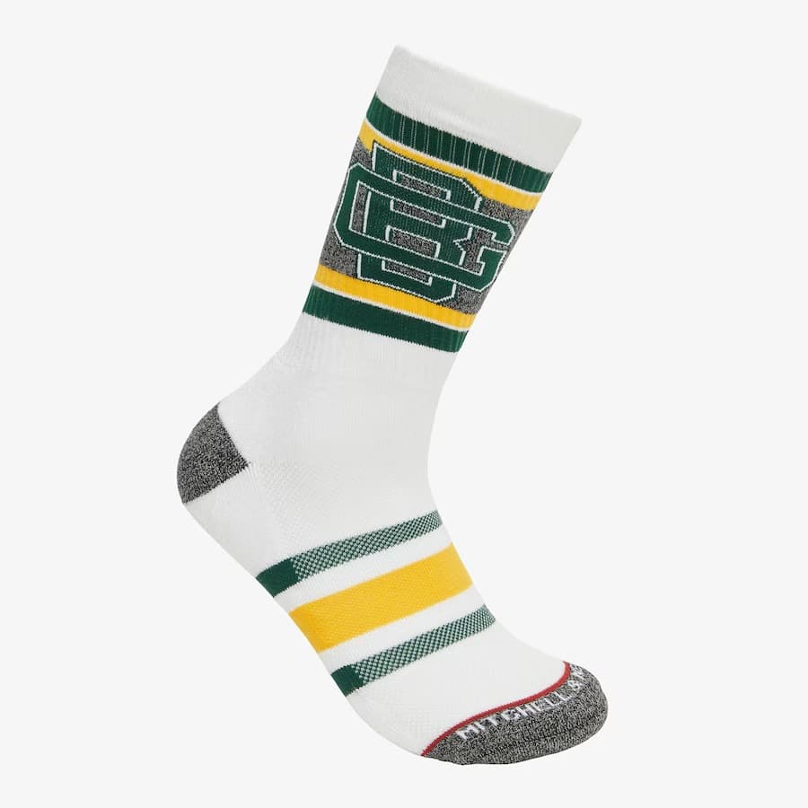 Спортивные носки Mitchell & Ness Green Bay Packers Interception Crew Socks