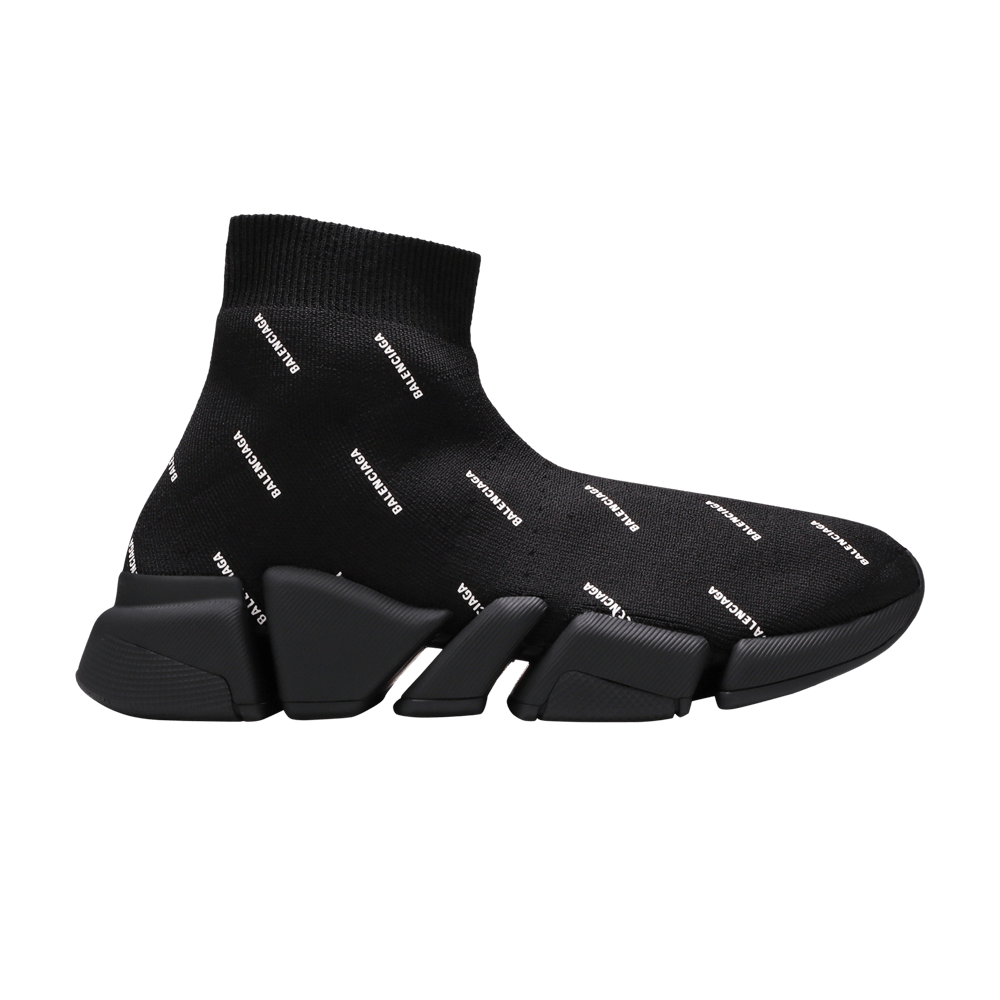 Кроссовки Balenciaga Wmns Speed 2.0 Sneaker 'Allover Logo - Black'