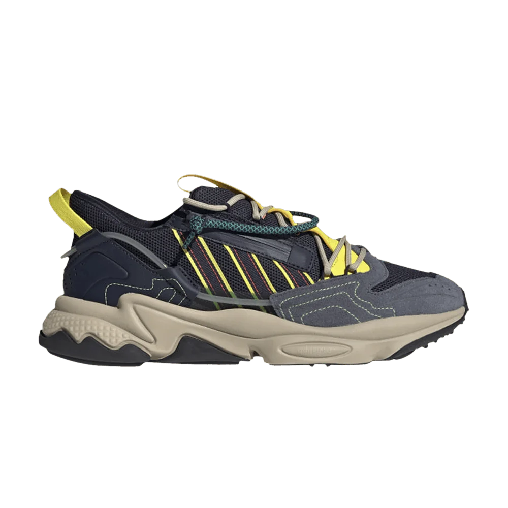 Кроссовки Adidas Ozweego Zip 'Legend Ink Yellow'