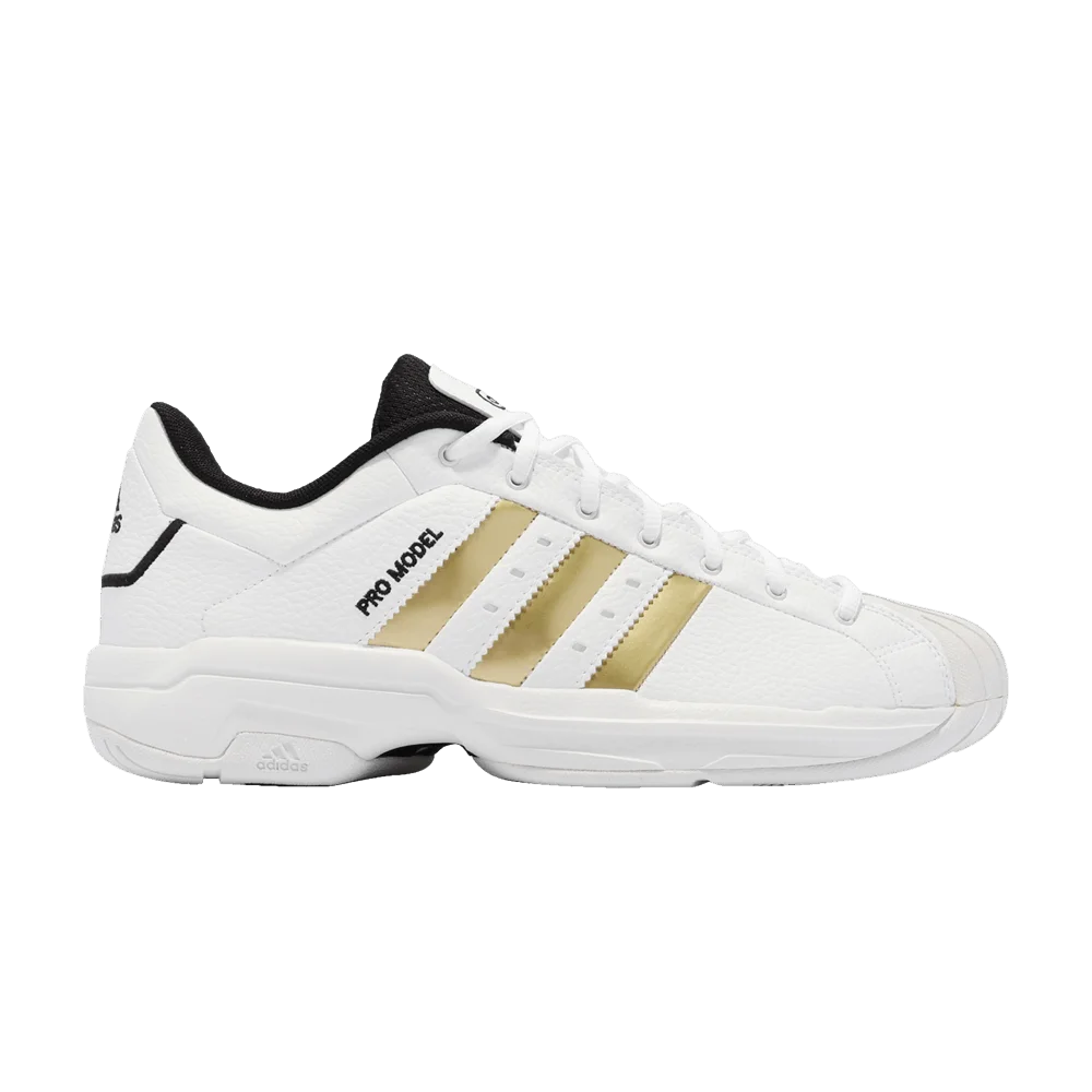 Кроссовки Adidas Pro Model 2G Low 'White Gold Metallic'