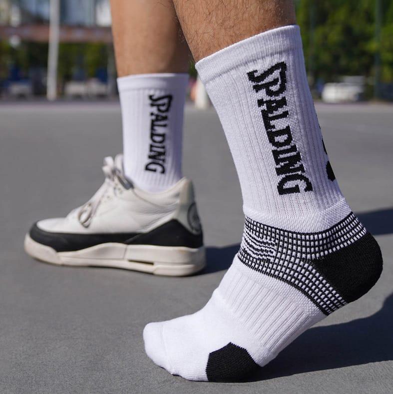 Спортивные носки Ehot Spalding Wave White Crew Socks