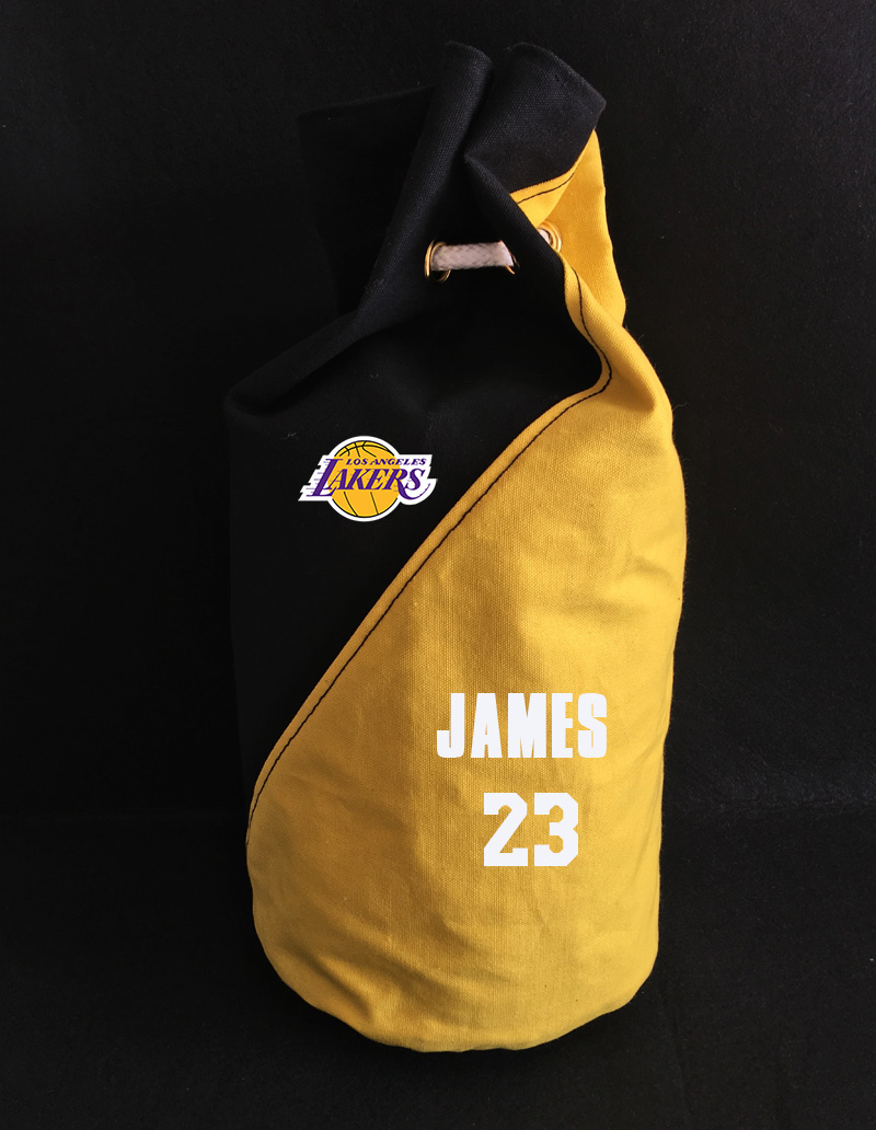 Сумка 2020 Los Angeles Lakers James 23 Black Yellow Bag
