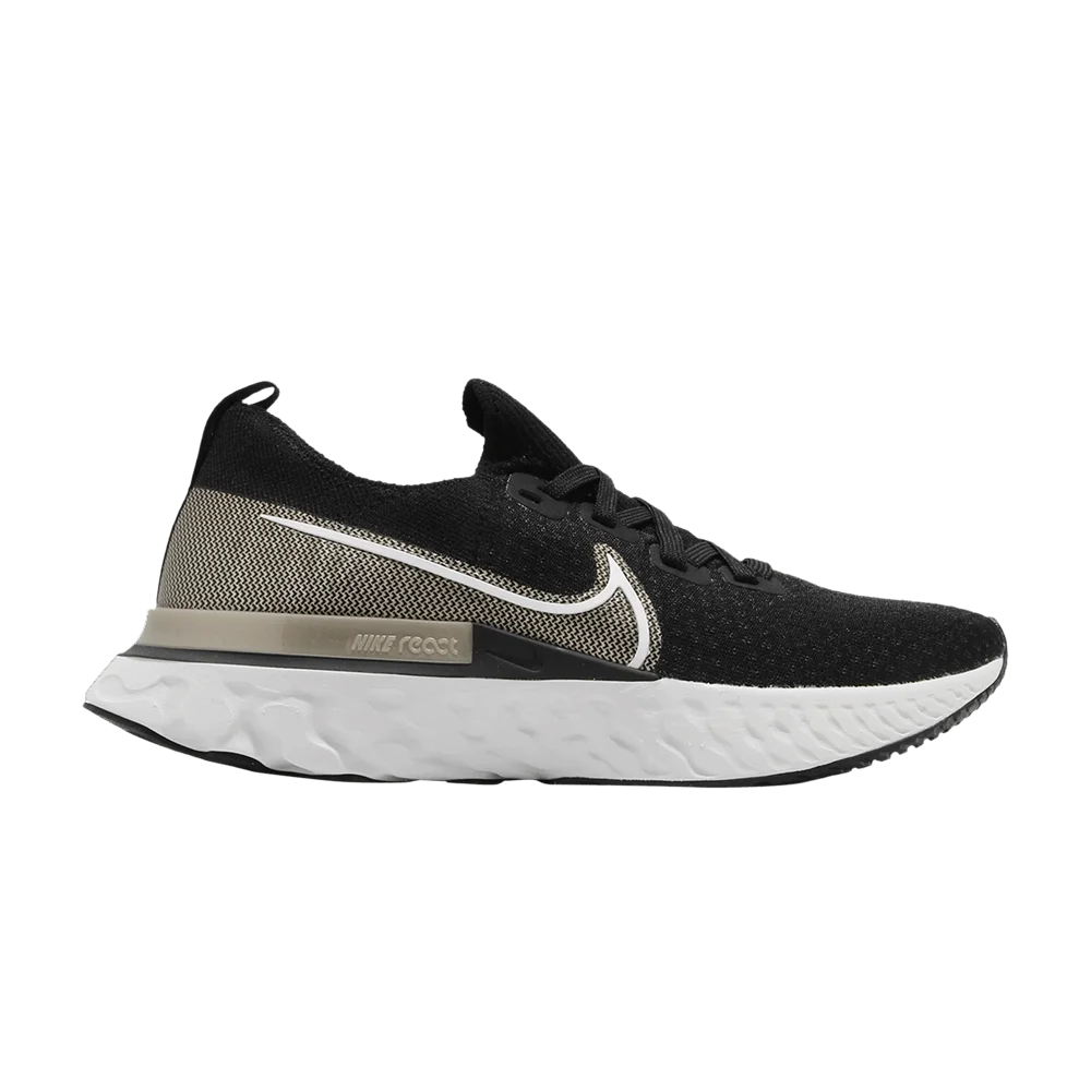 Кроссовки Nike Wmns React Infinity Run Flyknit Premium 'Black Metallic Gold Silk'