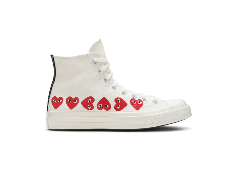 Кроссовки Comme des Garçons Play x Converse Chuck 70 Hi Top 'Multi Heart'