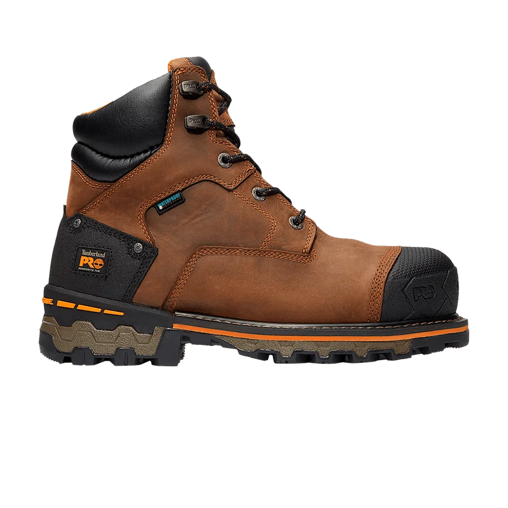 Ботинки Timberland Boondock 6 Inch Composite Toe Waterproof Work Boot 'Brown Oiled Distressed'