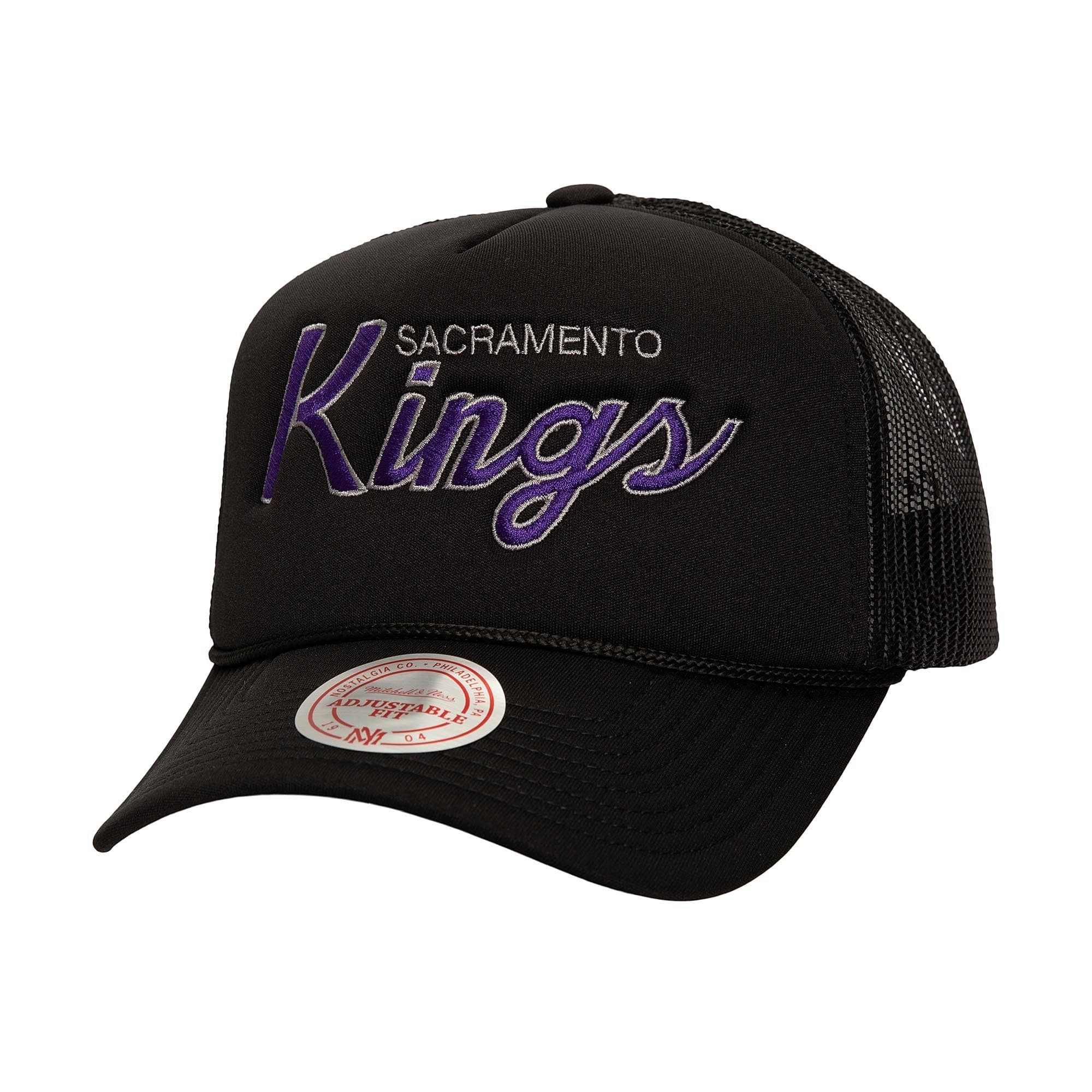 Бейсболка Mitchell & Ness Script Trucker HWC Sacramento Kings