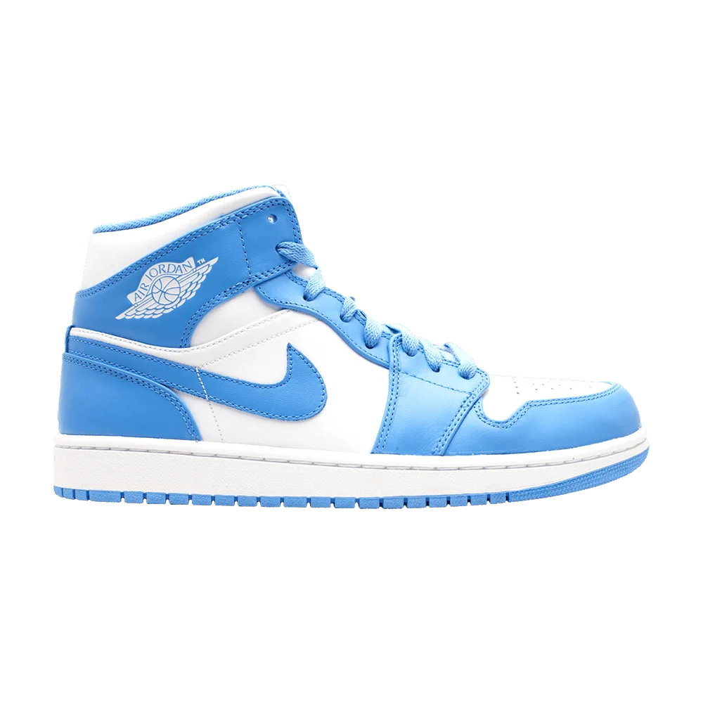 Кроссовки Air Jordan 1 Mid 'UNC'