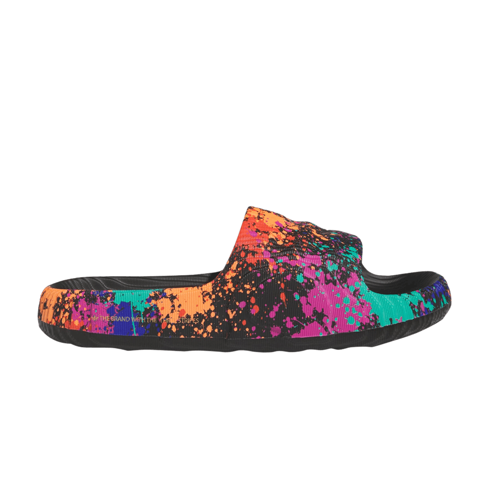 Adidas Adilette 22 Slide 'Black Paint Splatter'