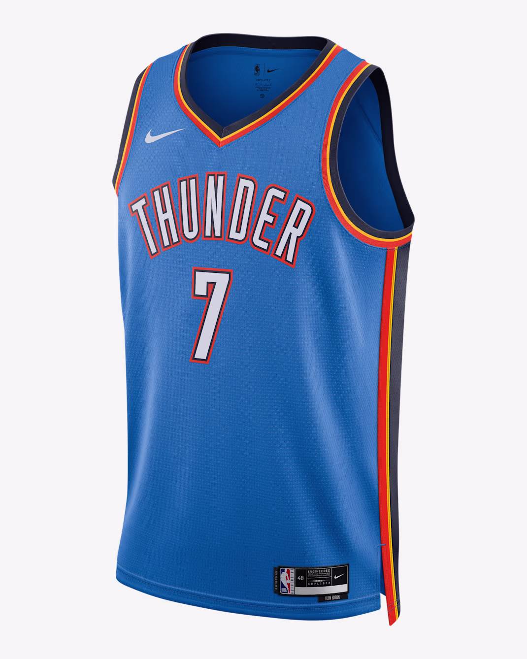 Баскетбольное джерси Nike NBA Chet Holmgren OKC 23-24 Icon Edition Swingman