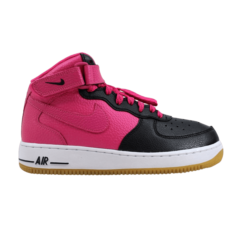 Кроссовки Nike Air Force 1 Mid GS 'Black Vivid Pink'