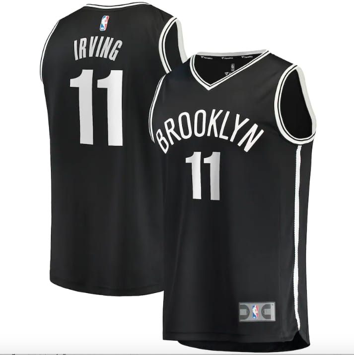 Баскетбольная джерси 2021-22 Brooklyn Nets #11 Kyrie Irving Fast Break Icon Black Jersey