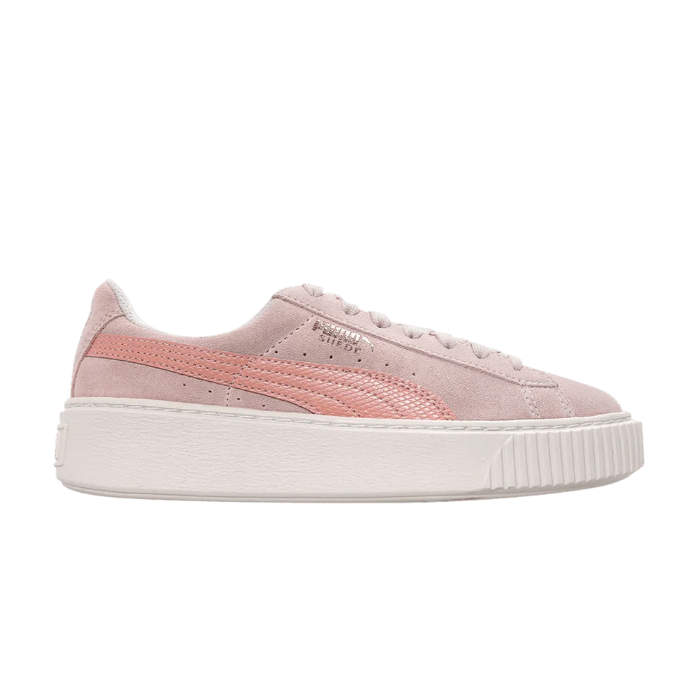 Кроссовки Puma Suede Platform Jr 'Snake - Pearl'