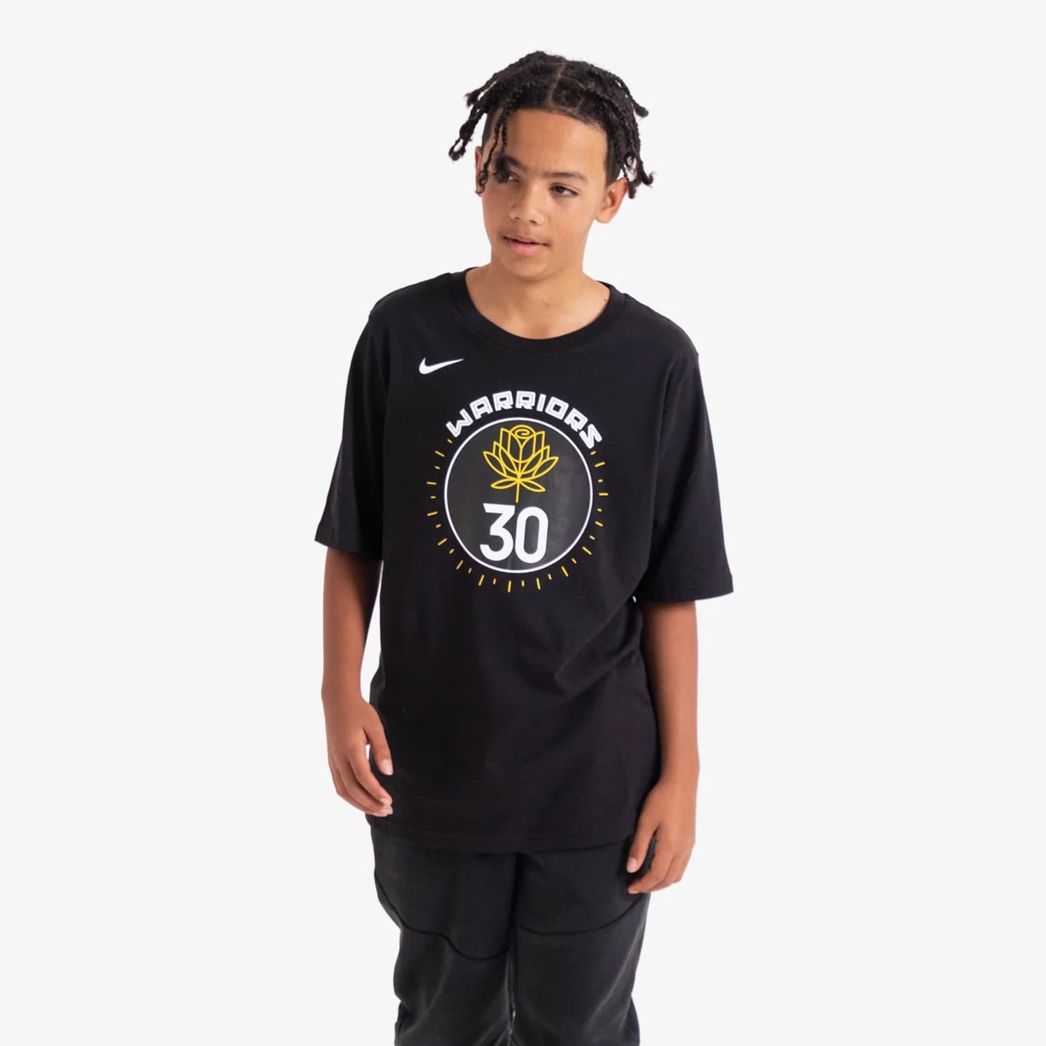 Баскетбольная футболка Nike Stephen Curry Golden State Warriors 2023 City Edition NBA Youth T-Shirt