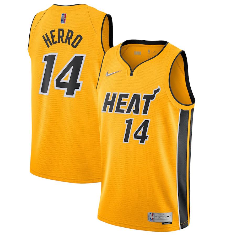 Баскетбольная джерси 2021-22 Miami Heat #13 Tyler Herro Earned Edition Swingman Jersey