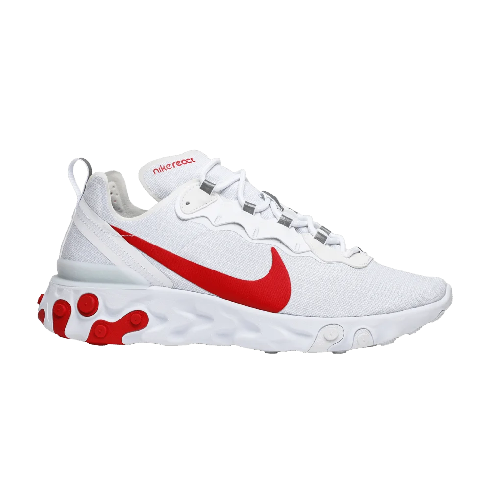 Кроссовки Nike React Element 55 'White University Red'