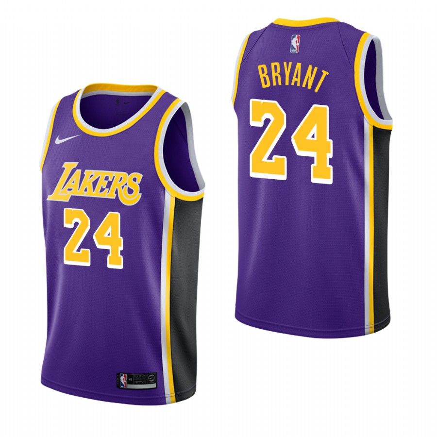 Баскетбольная джерси 2018-19 Kobe Bryant Los Angeles Lakers #24 Statement Purple