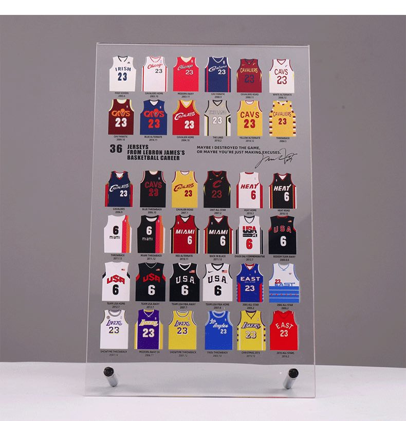 Акриловый стенд Jinduo James 36 Jerseys Stand