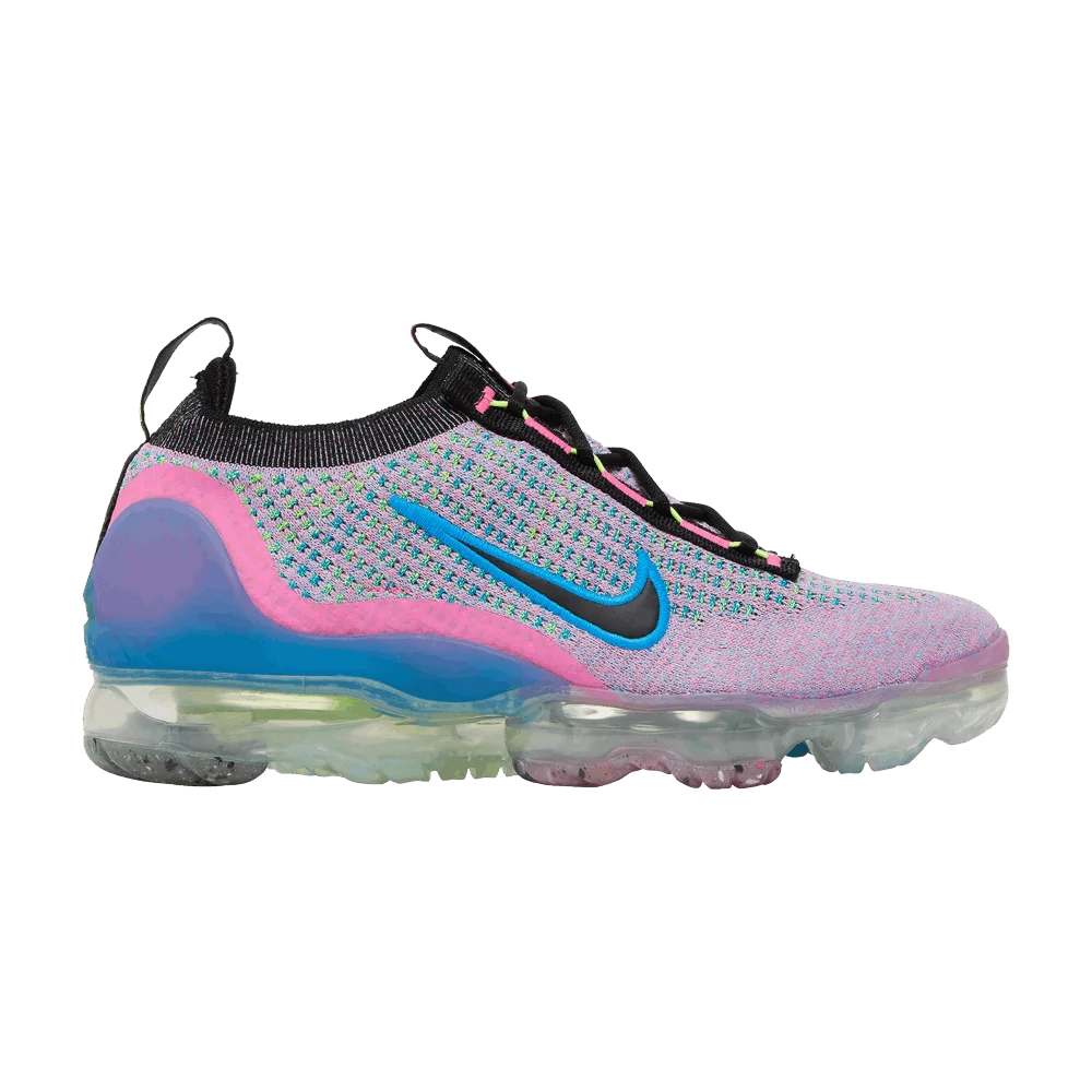 Кроссовки Nike Wmns Air VaporMax 2021 Flyknit Next Nature 'Pink Blast Photo Blue'
