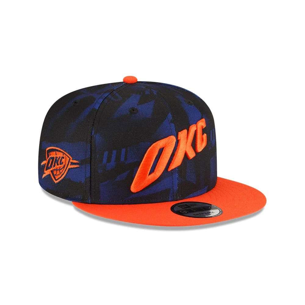 Бейсболка New Era Oklahoma City Thunder 9FIFTY 2024 City Edition NBA Snapback Hat