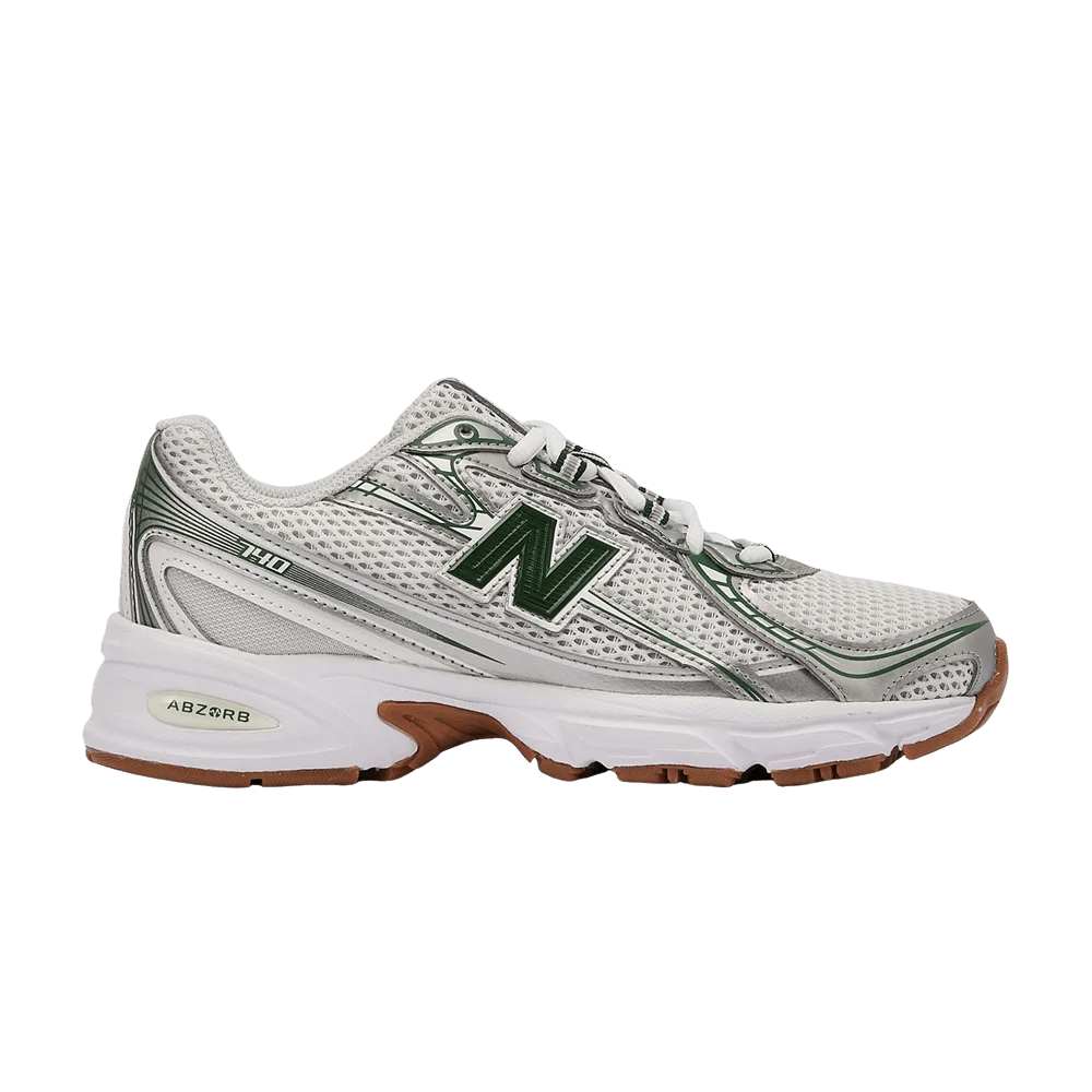 Кроссовки New Balance 740 Big Kid 'Silver Metalic Dark Alpine Green'