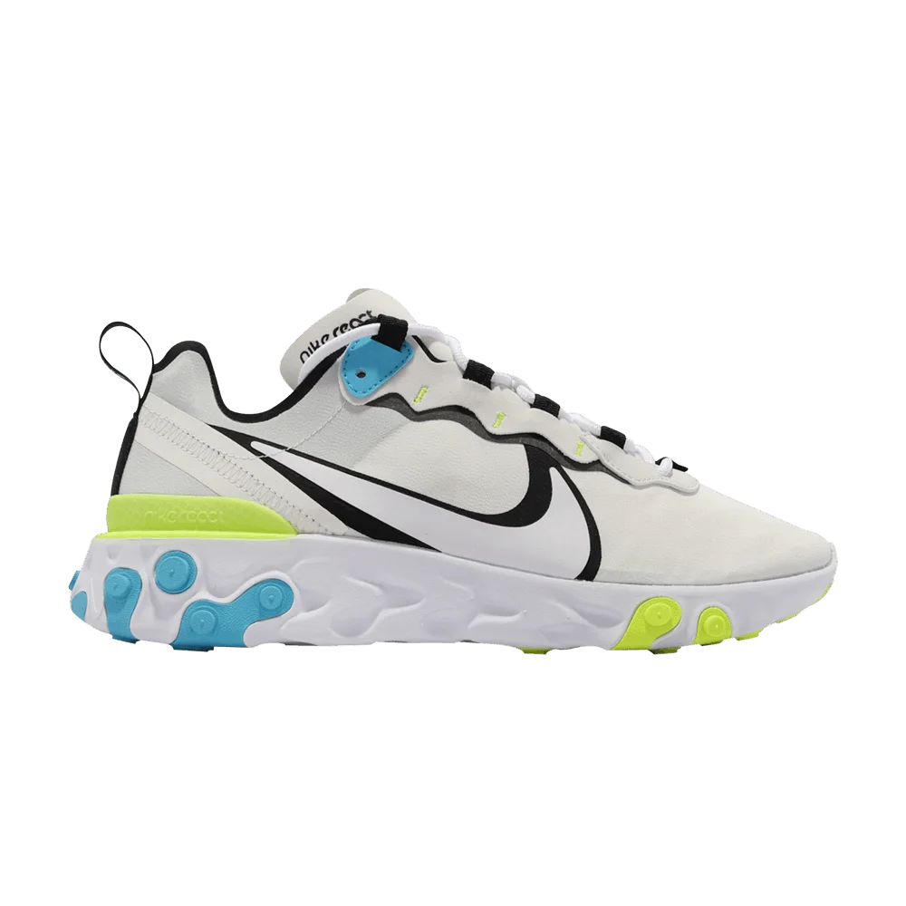 Кроссовки Nike React Element 55 'White Blue Fury Volt'
