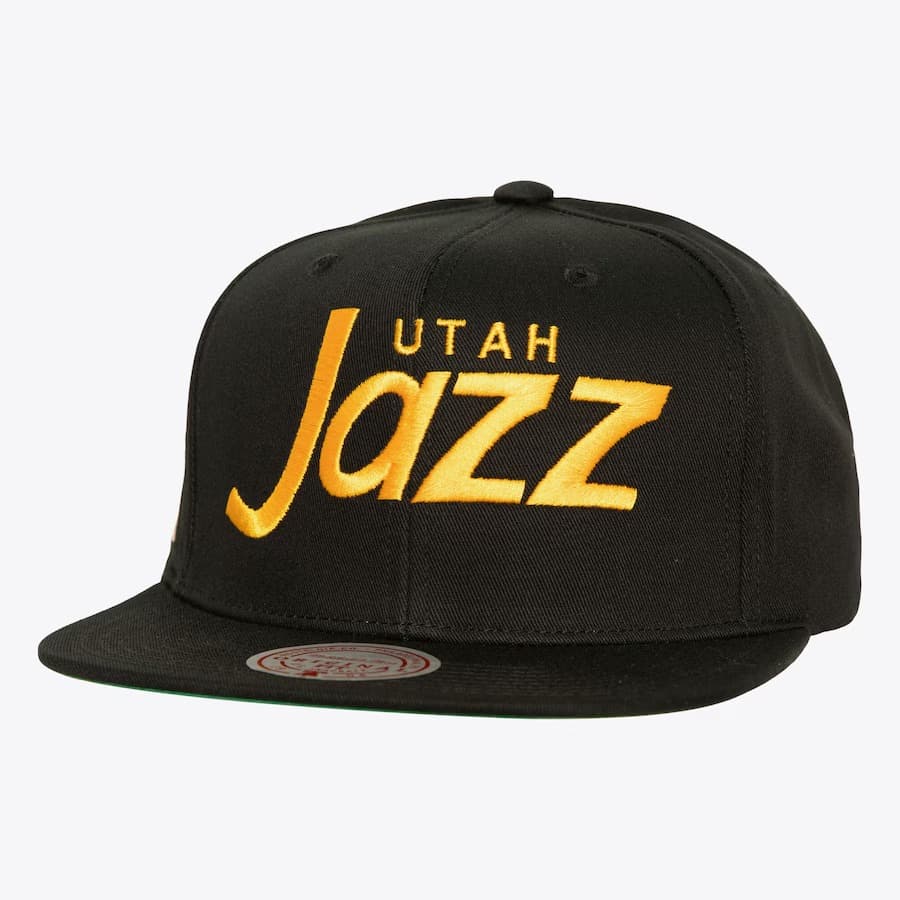 Бейсболка Mitchell & Ness Black Utah Jazz NBA 90's Draft Day Snapback Hat