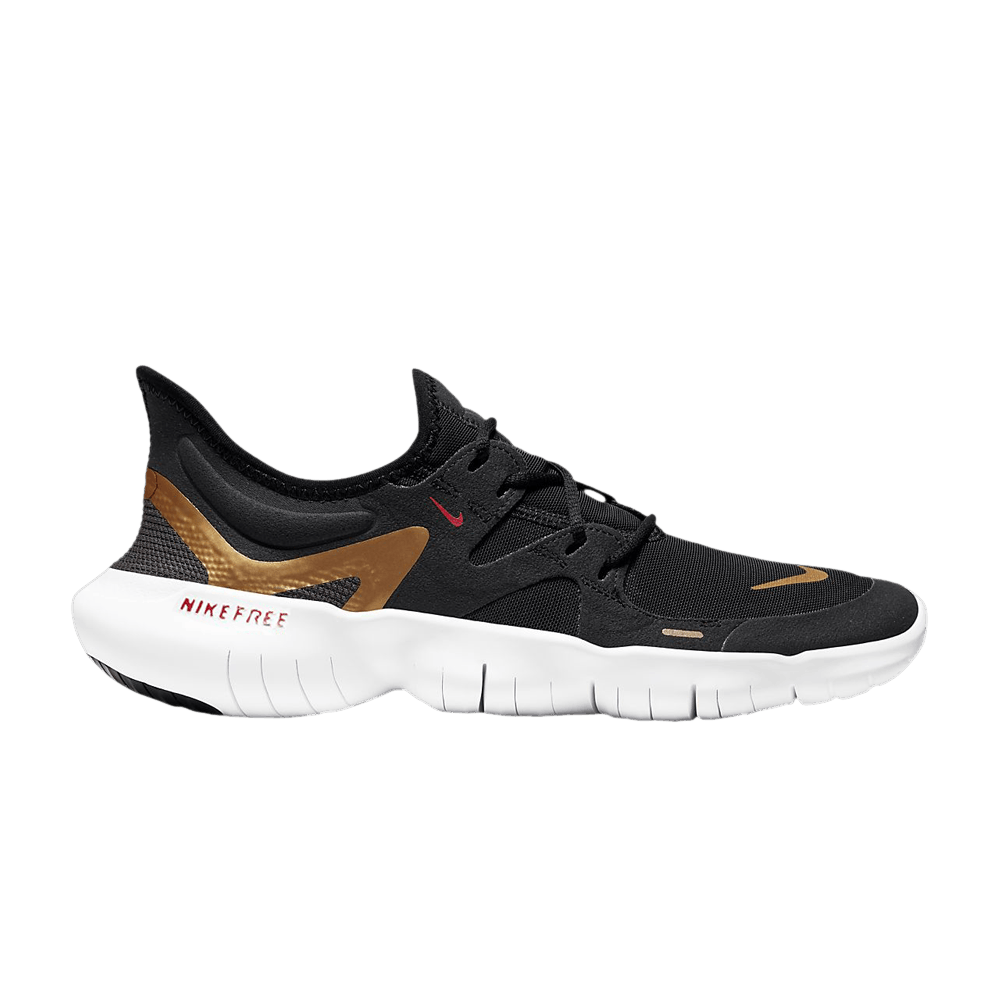 Кроссовки Nike Wmns Free RN 5.0 'Black Metallic Gold'