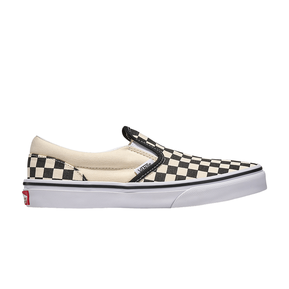 Кроссовки Vans Classic Slip-On Kids 'Checkerboard - Black Off White'