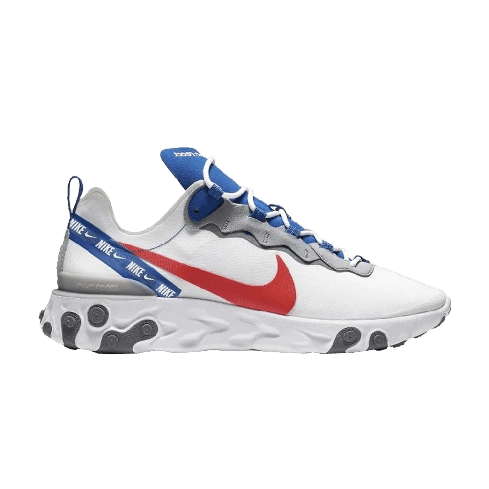 Кроссовки Nike React Element 55 'White Royal Red'