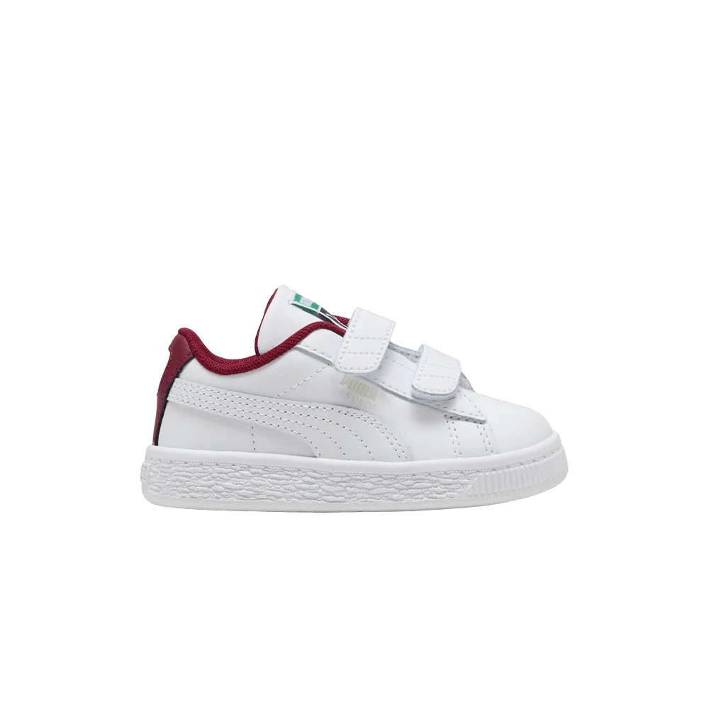 Кроссовки Puma Suede Toddler 'White Team Regal Red'