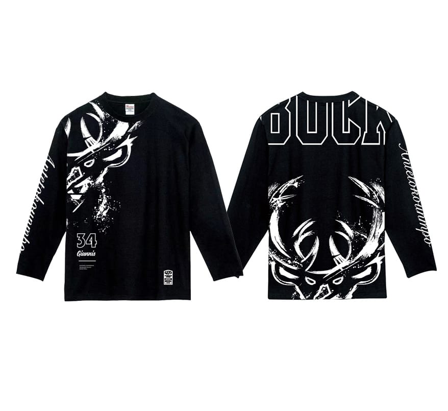 Футболка DPOY BW Bucks Giannis Antetokounmpo Longsleeve