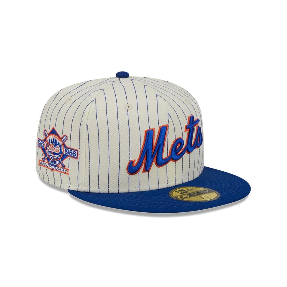 Бейсболка New Era New York Mets 59FIFTY Retro Script MLB Fitted Hat