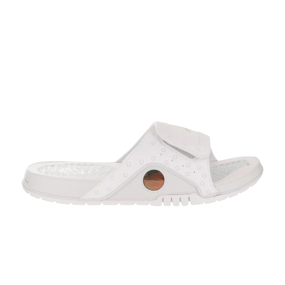 Air Jordan Hydro 13 Slide 'White Metallic Silver'