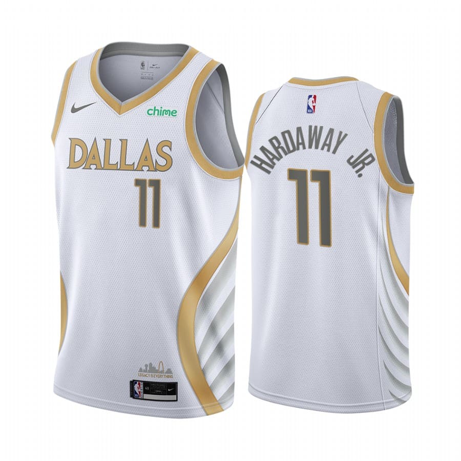 Баскетбольная джерси 2020-21 Dallas Mavericks #11 Tim Hardaway Jr. City Edition Silver Swingman Jersey