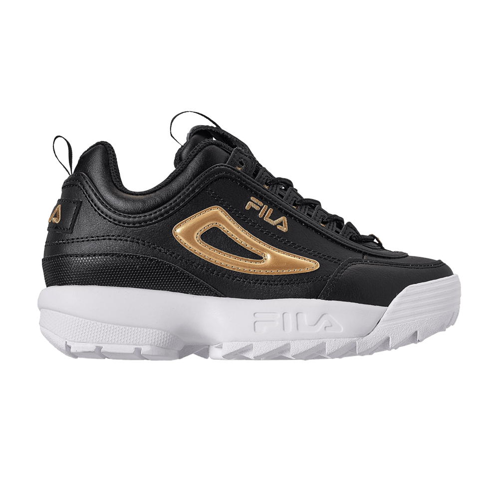 Кроссовки Fila Disruptor 2 Kids 'Metallic Flag - Black Metallic Gold'